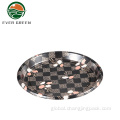 Elegant and Various Design Food Tray Japanese sakura printing round plastic disposable plates Factory